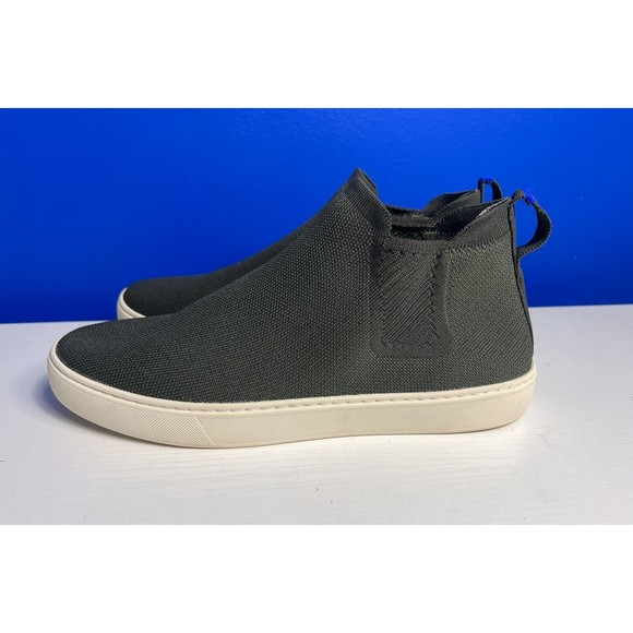 Rothy's Chelsea Ankle Boot High Top Sneaker Women's 11 Moss Green Slip On Shoe - Picture 3 of 13